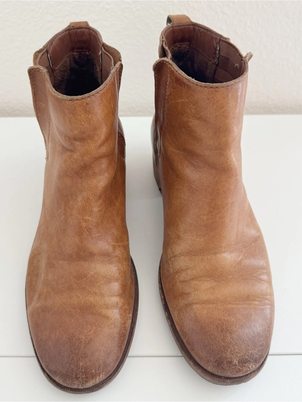 Kork-Ease Mindo Ankle Boots Cognac Brown Size 7